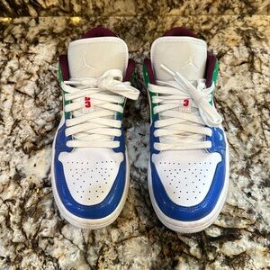 Multi color Nike air Jordan 1 (low tops) (women’s)